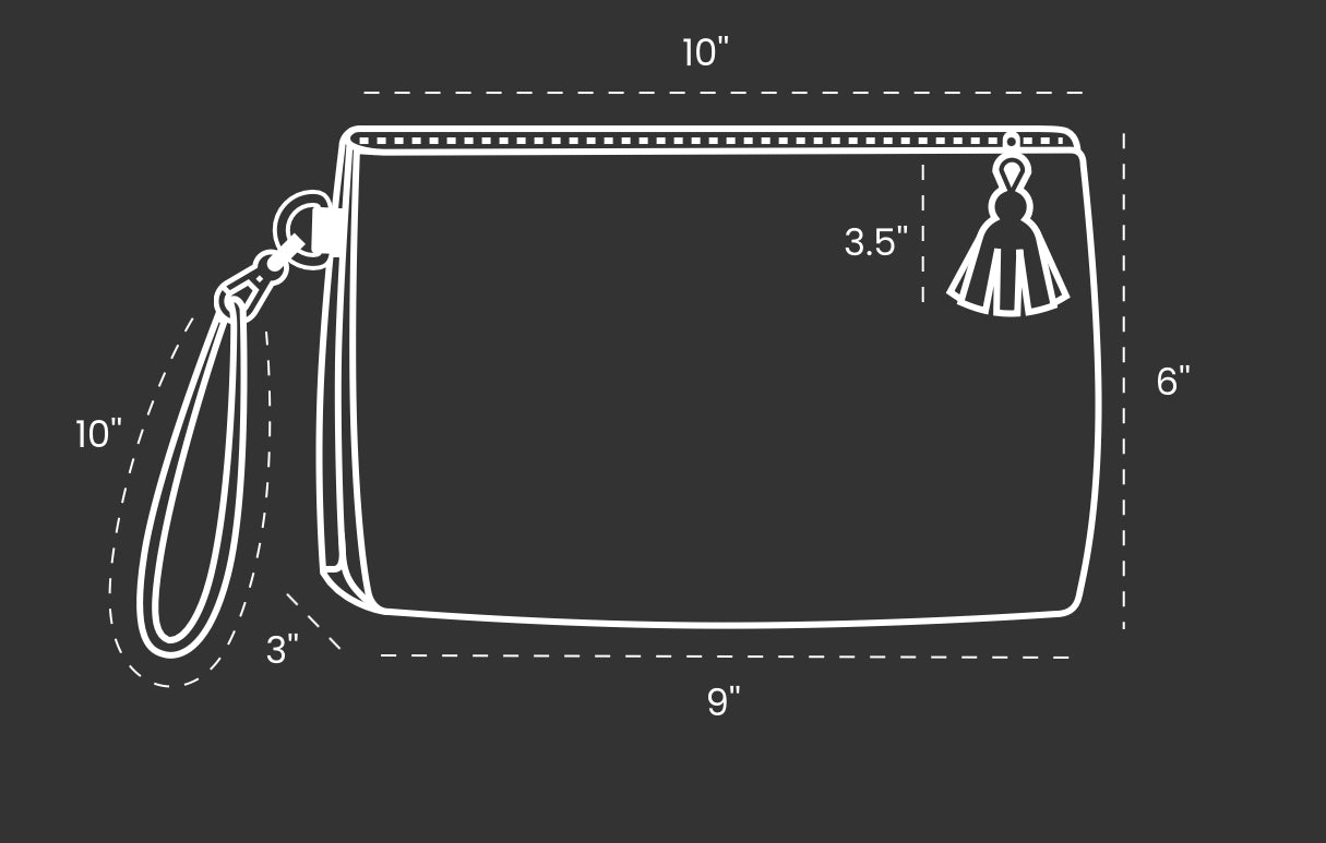 Untitled Landscape Vegan Leather Purse/Clutch